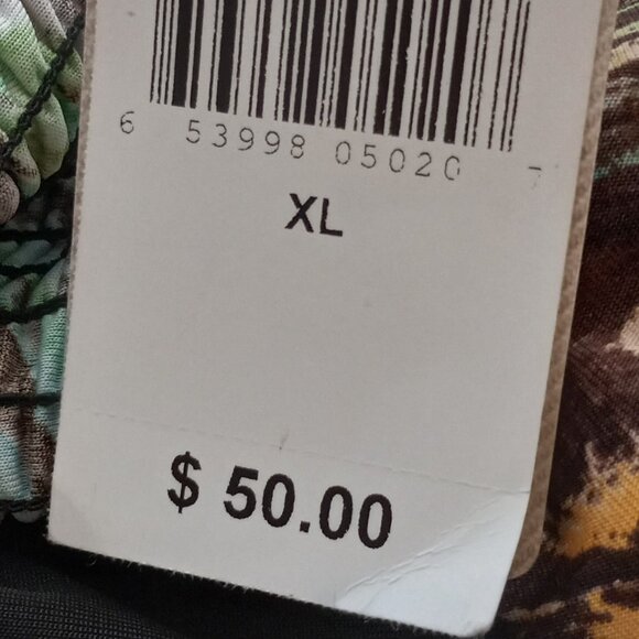 NWT Studio West Sz XL Faux Wrap Multicolor Animal Print Beaded Waist Dress - Picture 8 of 8